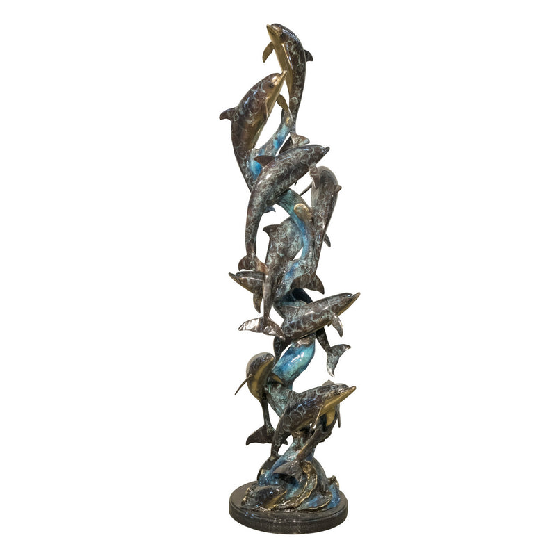 Large Dolphin Dance Bronze Sculpture