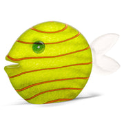 Large Hand Blown Glass Fish Green