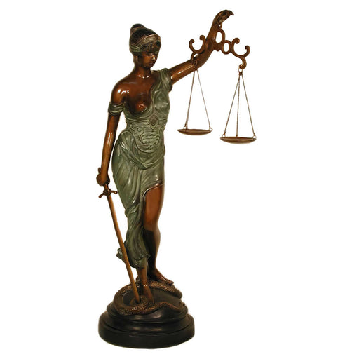 Large Lady Justice Bronze Sculpture