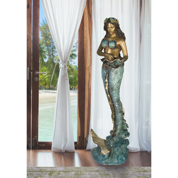 Large Mermaid Bronze Fountain