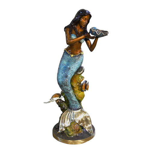 Large Mermaid With Shell Fountain