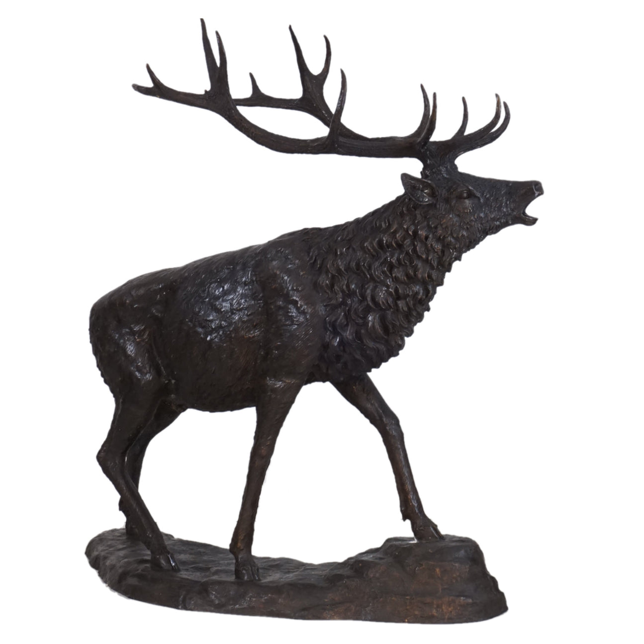Large Walking Elk Bronze Sculpture — AllSculptures