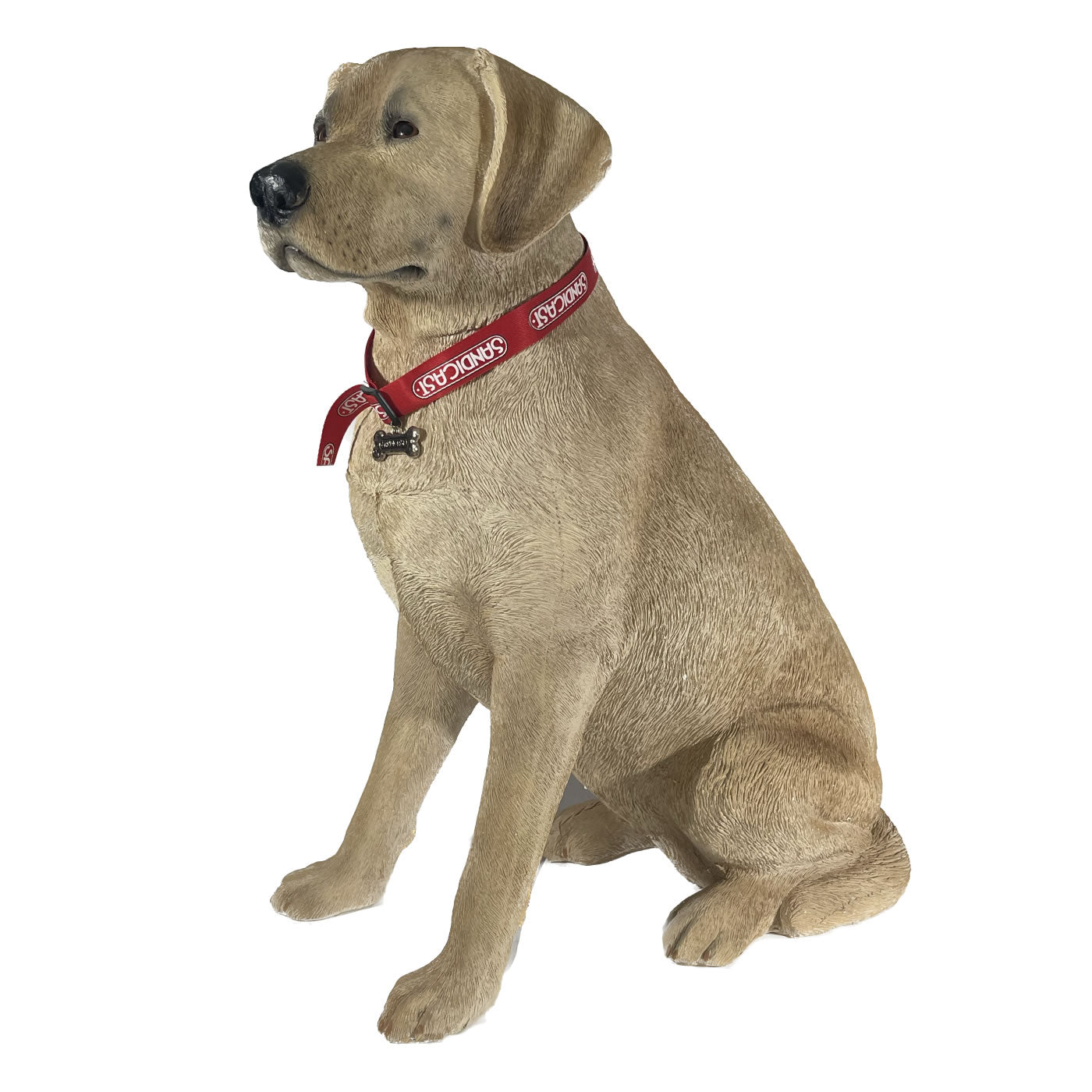 Life Size Yellow Labrador Retriever Dog Statue by Sandicast