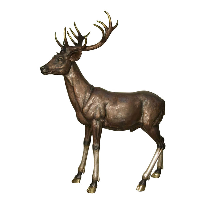 Life Size Deer Bronze Sculpture