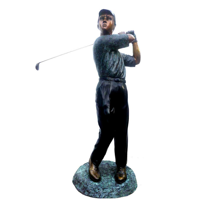Bronze Life Size Golfer Sculpture