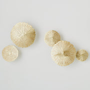 Lillypad Cluster Metal Wall Art Gold
