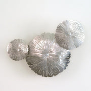 Lillypad Cluster Metal Wall Art Nickel
