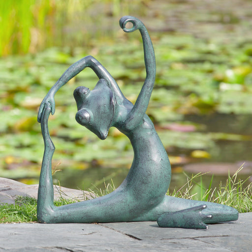 Limber Yoga Frog Garden Sculpture by San Pacific International/SPI Home