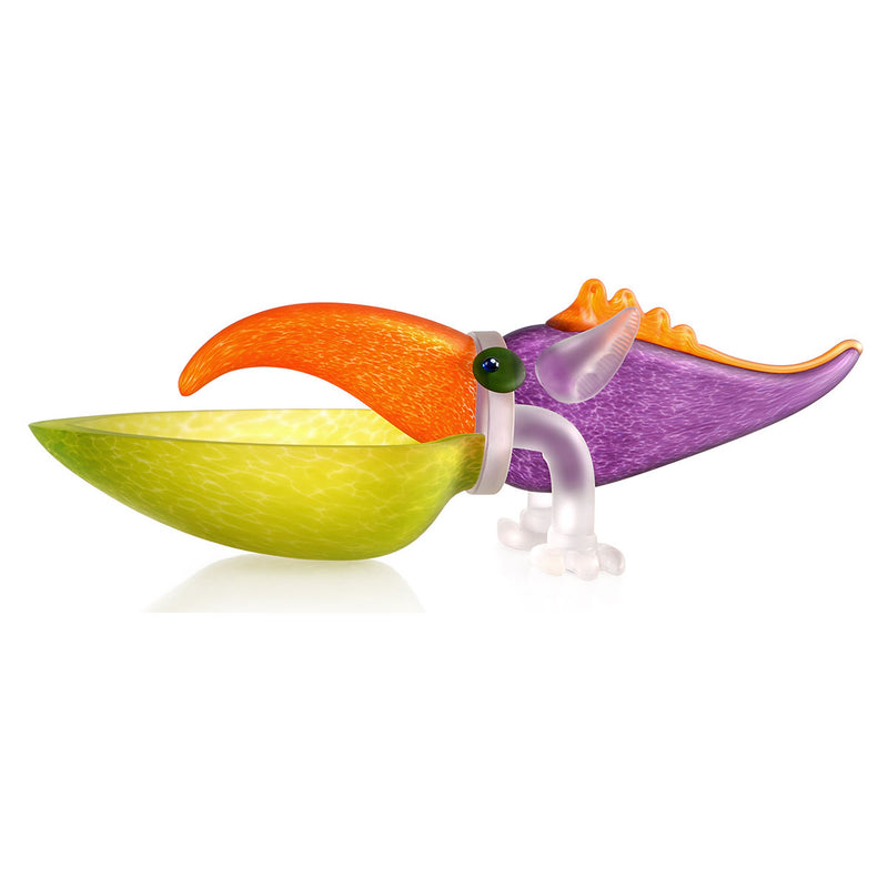 Lime Green Tukan Bowl Borowski Glass