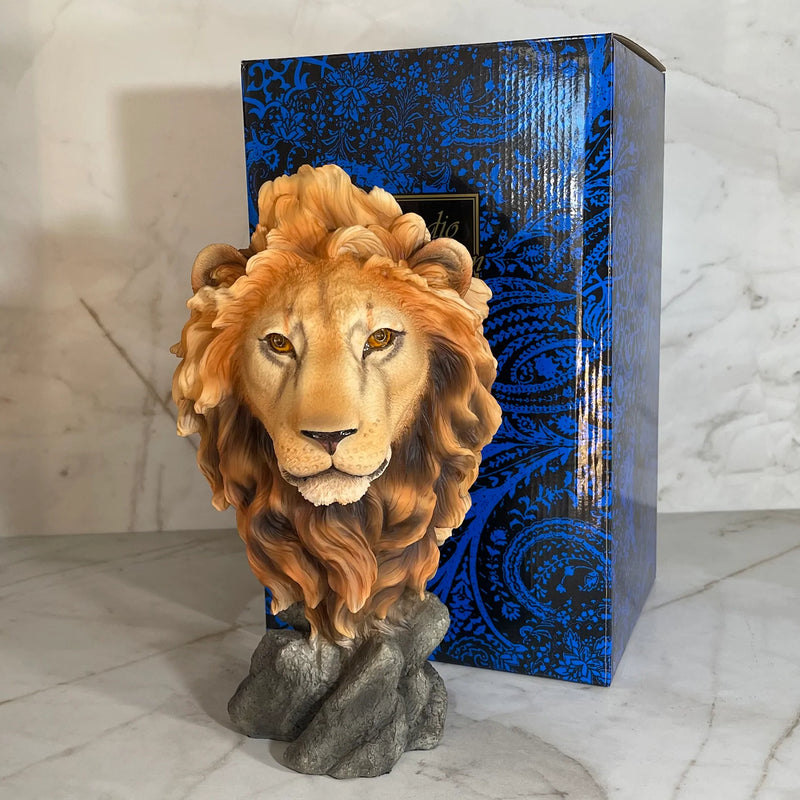 Lion Head Bust