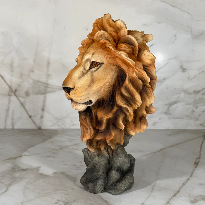 Lion Head Bust