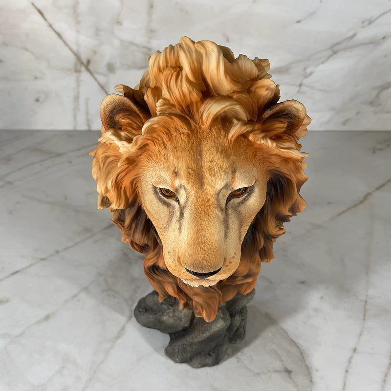 Lion Head Bust