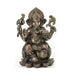 Lord Ganesha Sitting On Lotus Statue