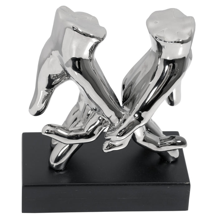 Loving Hands Silver Sculpture