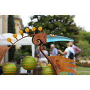 Lucky Bird Art Glass Sculpture Borowski