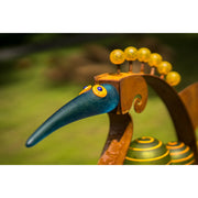 Lucky Bird Garden Sculpture Detail