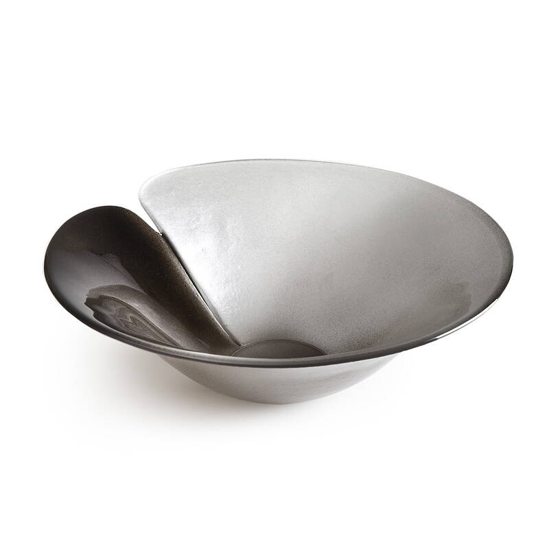 Magic Silver Crystal Bowl 12 inch by Mats Jonasson