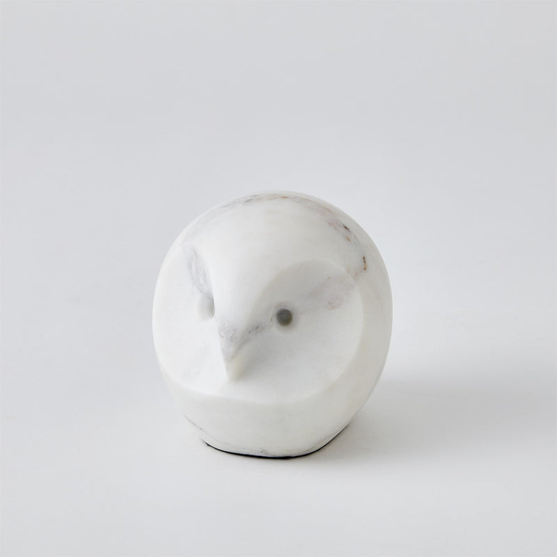 Marble Owl Sculpture