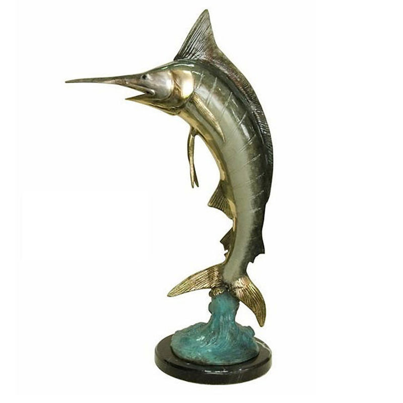 Marlin Tabletop Bronze Sculpture