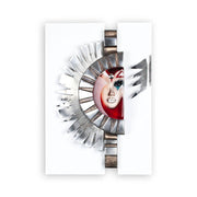 Medea Iron and Crystal Wall Sculpture by Mats Jonasson