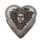 Medusa Heart Shaped Trinket Box