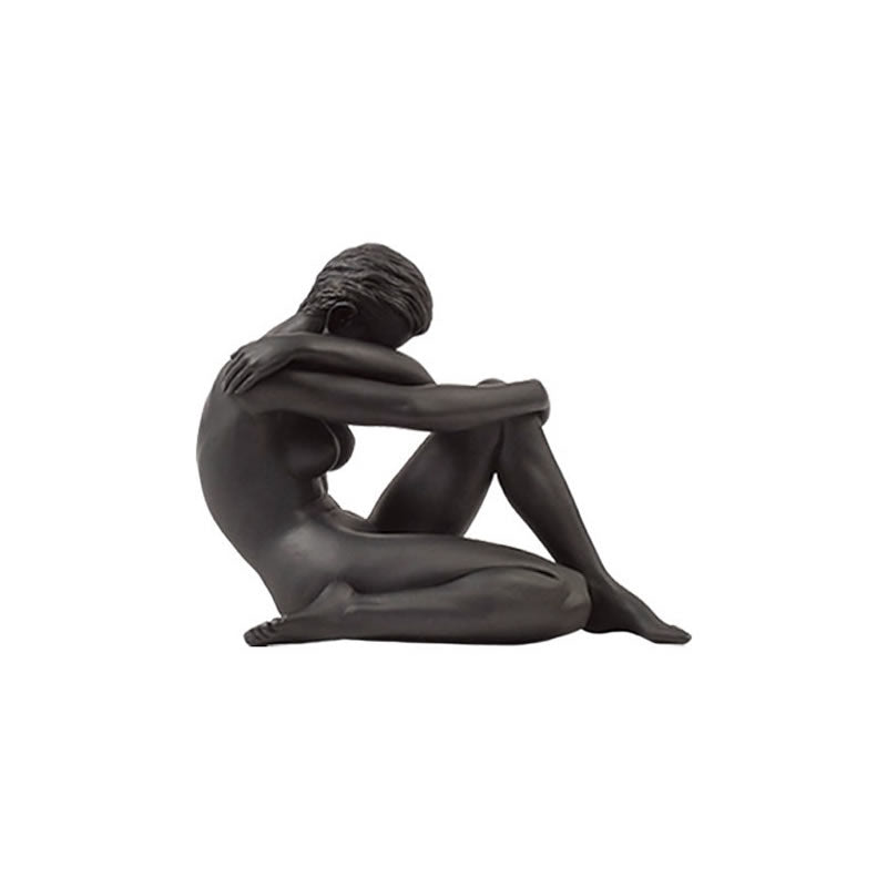 Memories Female Nude Figurine- Black