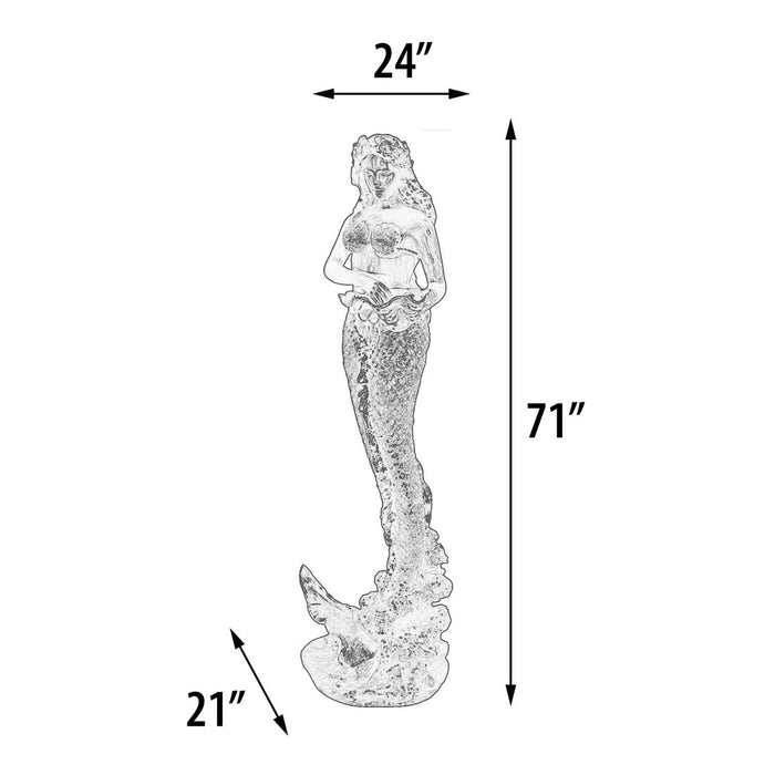 Mermaid Statue Dimensions