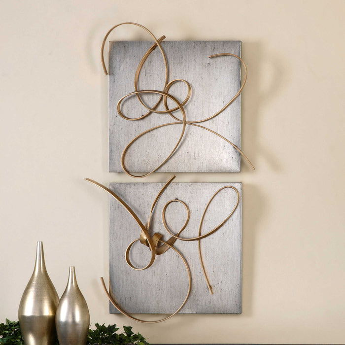 Supposition Metal Wall Art, Set of 2