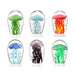 Mini Glass Jellyfish Figurines Glow-in-Dark, Set of 6 by San Pacific International/SPI Home