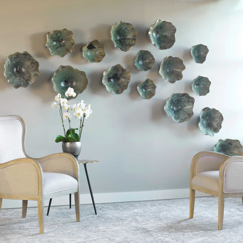 Modern Abstract Wood Wall Art Set of 3