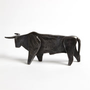 Modern Bull Tabletop Sculpture Iron 3