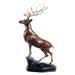 Modern Bronze Deer Tabletop Sculpture