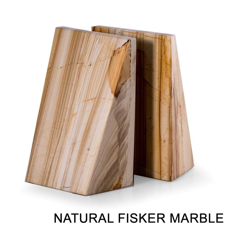 Marble Wedge Bookends- Multiple Color Options