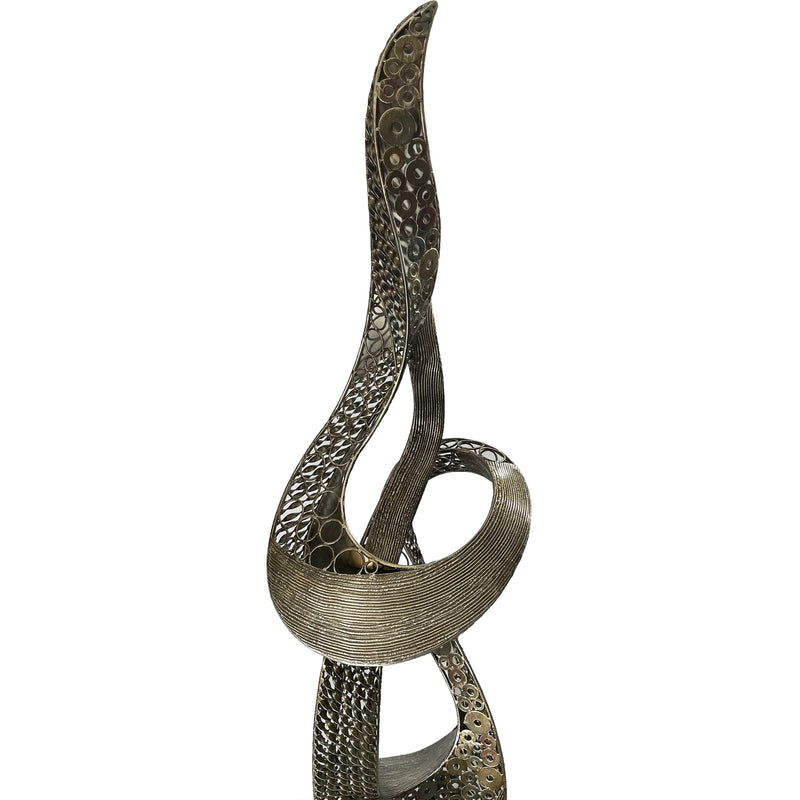 Modern Flame Floor Sculpture