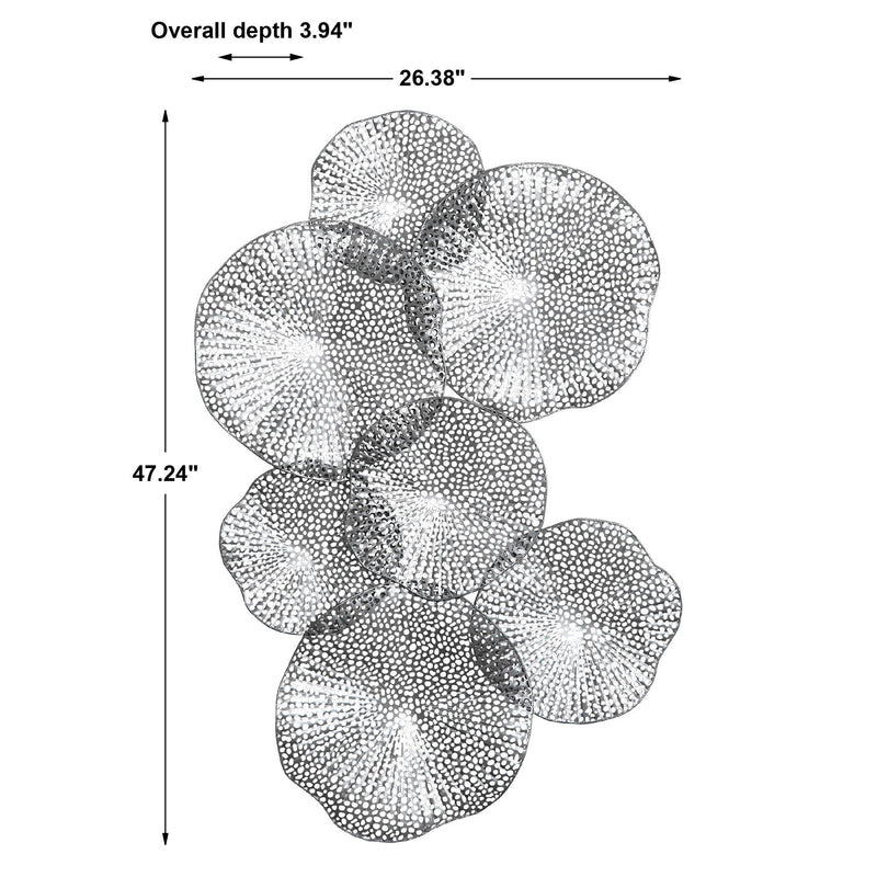 Pierced Orbs Metal Wall Art