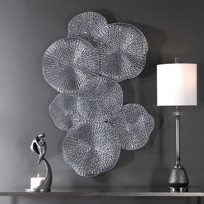 Pierced Orbs Metal Wall Art