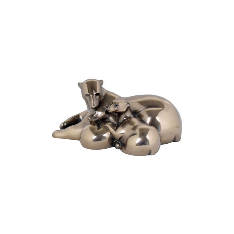 Modern Polar Bear Family Figurine
