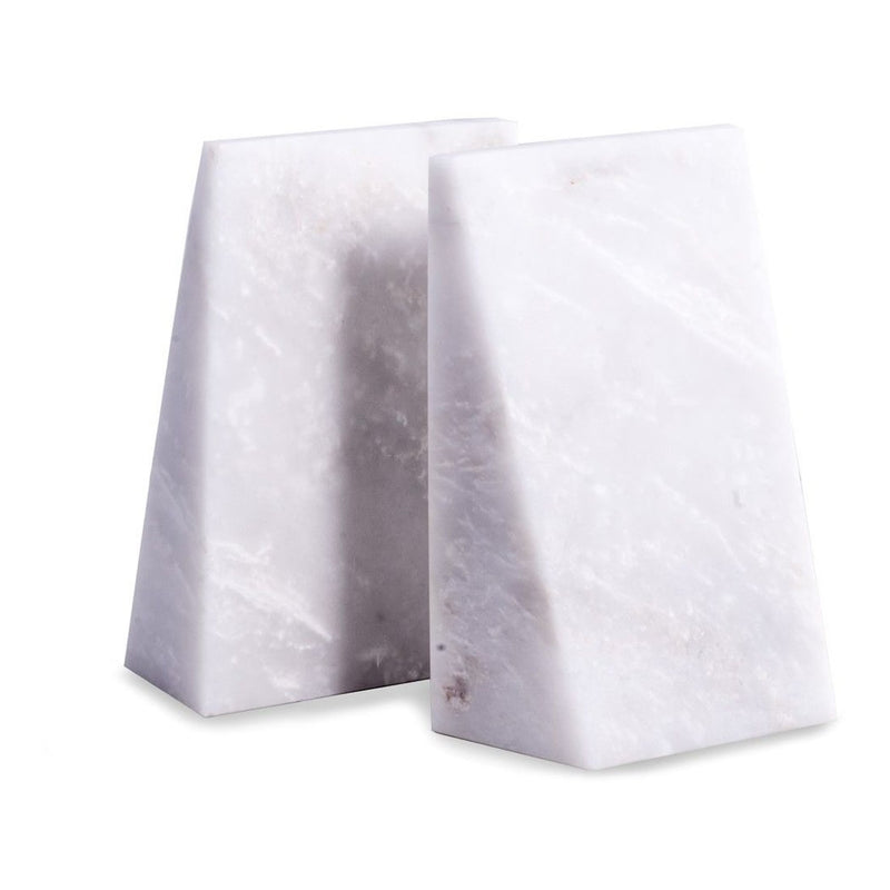 Marble Wedge Bookends- Multiple Color Options