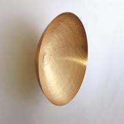 Modern Metal Wall Bowl In Brass Small