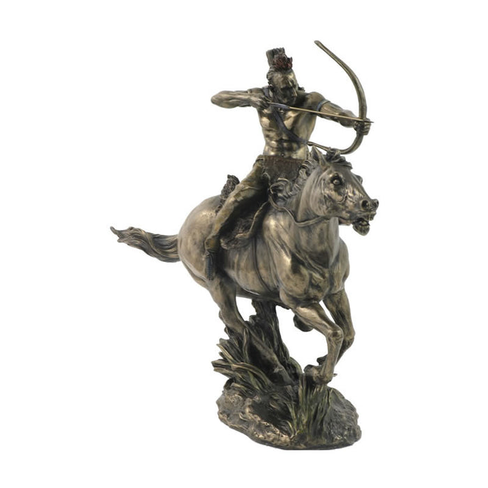 Mohican Warrior On Horseback Sculpture
