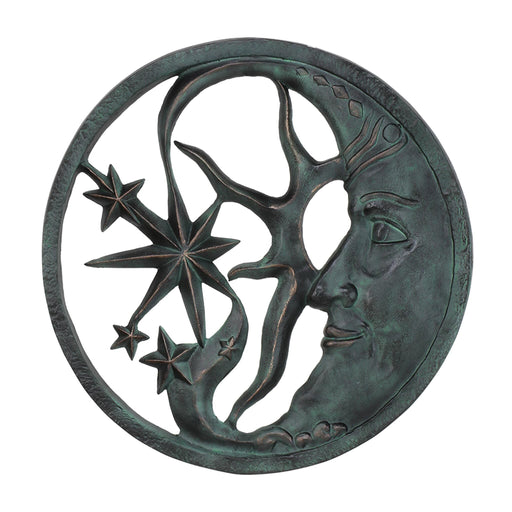 Moon and Star Celestial Wall Plaque