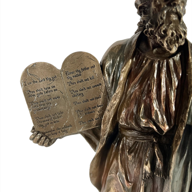 Moses Holding The 10 Commandments Statue