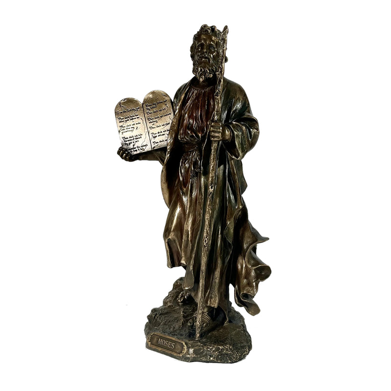 Moses Holding The 10 Commandments Statue