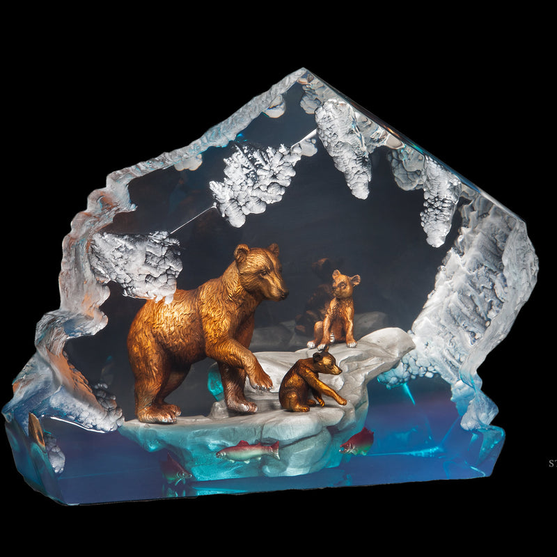 A Mothers Love Bear Sculpture by Kitty Cantrell