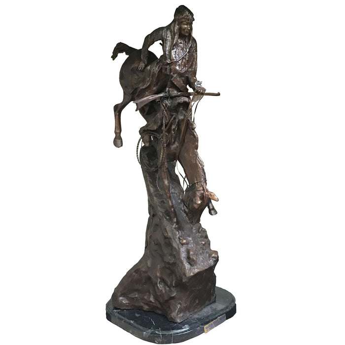 Mountain Man Western Statue- Bronze