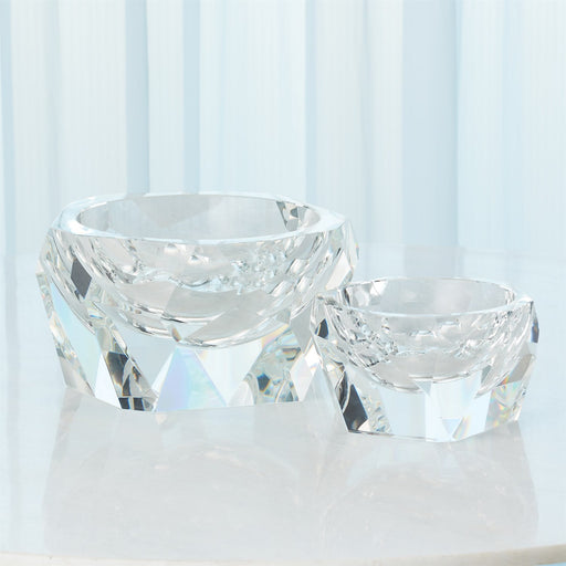 Multi Faceted Crystal Bowl