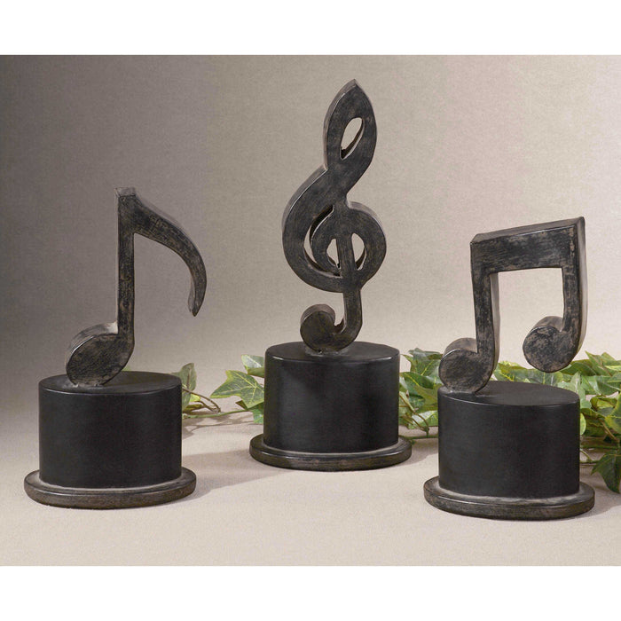 Musical Note Statues Set 3