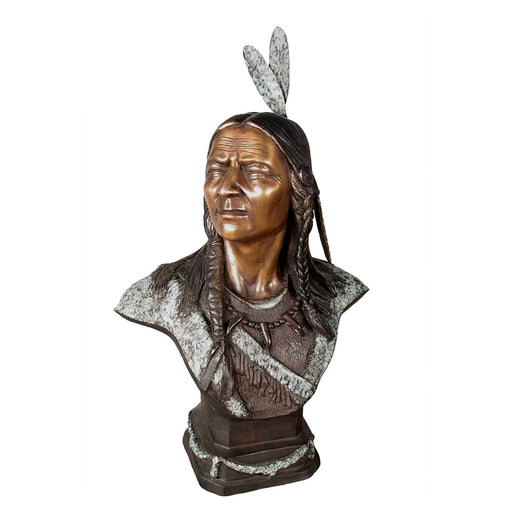Native American Indian Bronze Bust