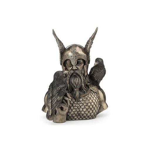 Norse God Odin With Ravens Half Bust by Veronese Design
