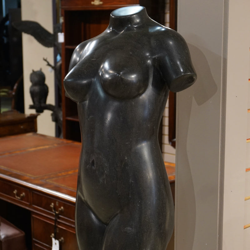 Female Torso-Black Marble